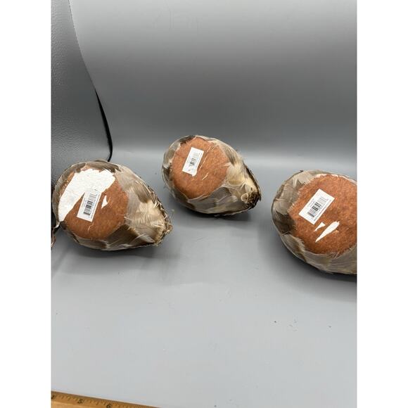 Set of 3 Feathered Decorative Birds 6” Realistic Craft Décor Artificial Bird Lot - Picture 5 of 7